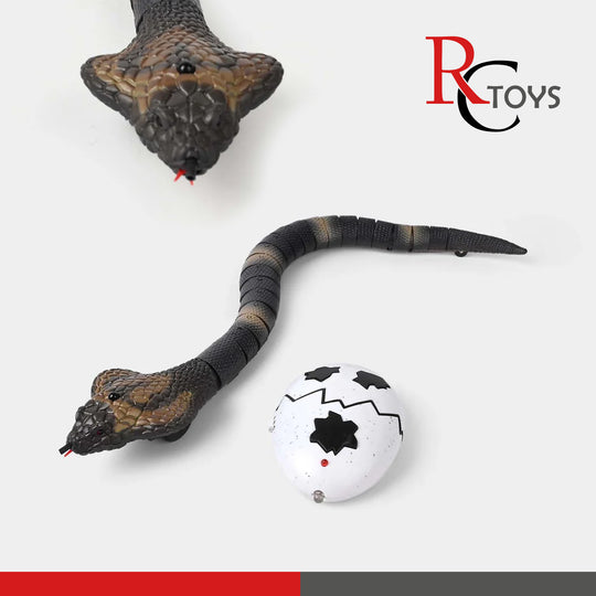 Remote Control Cobra Snake Toy With Egg-Shaped Remote