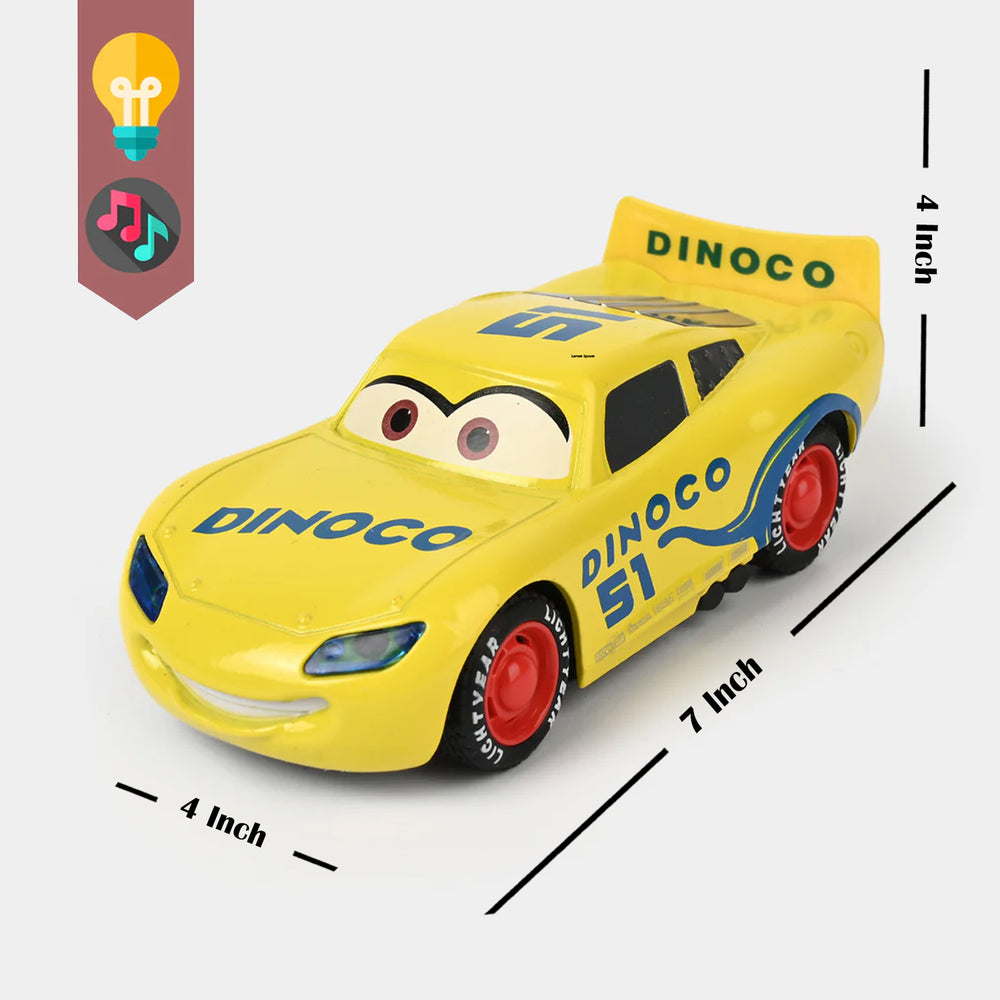 Die-Cast Alloy Pull-Back Car With Light & Sound