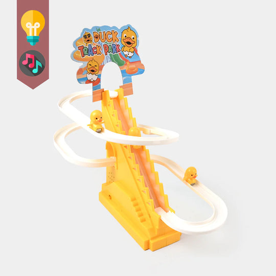 Climbing Duck Slide Toy Set With Music & Light