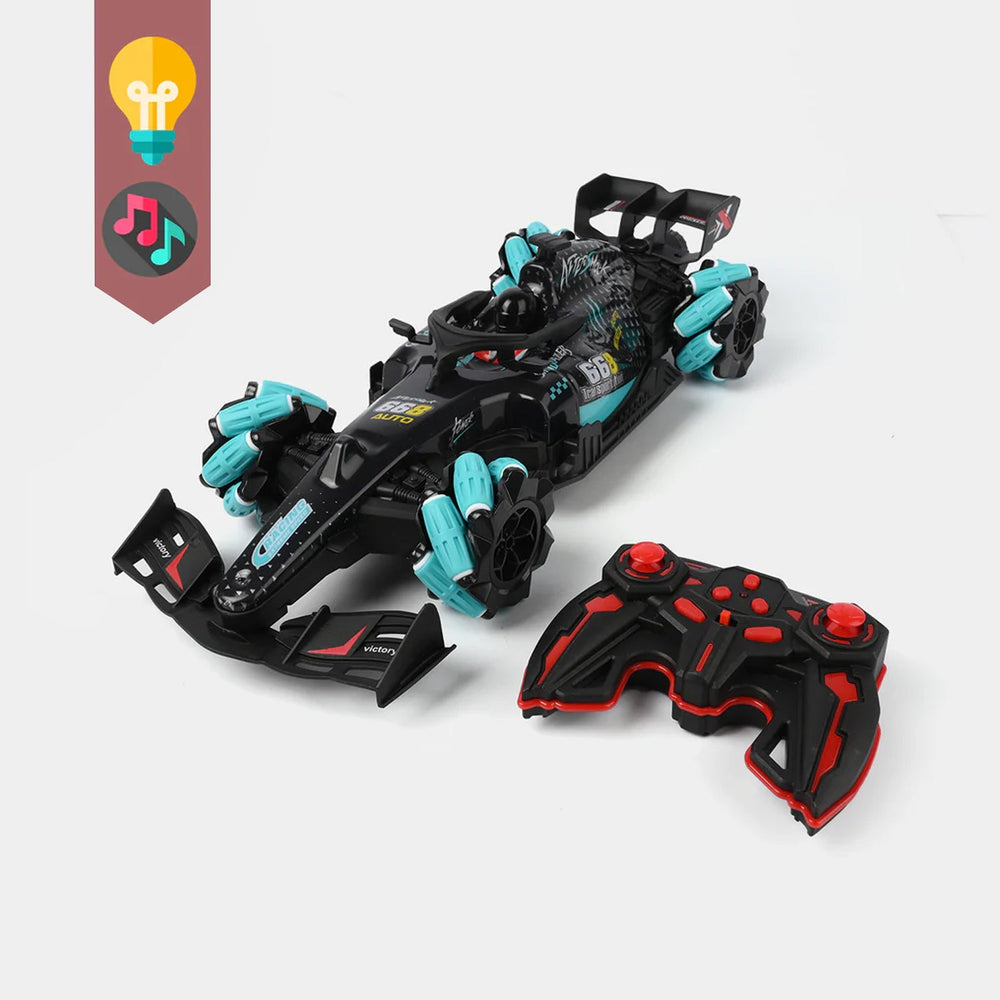 Remote Control Racing & Drift Stunt Car | 360° Action with Lights & Sound & Spray Effects