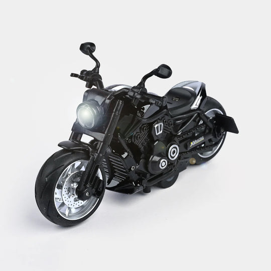 Pull Back Motorcycle With Light & Sound For Kids