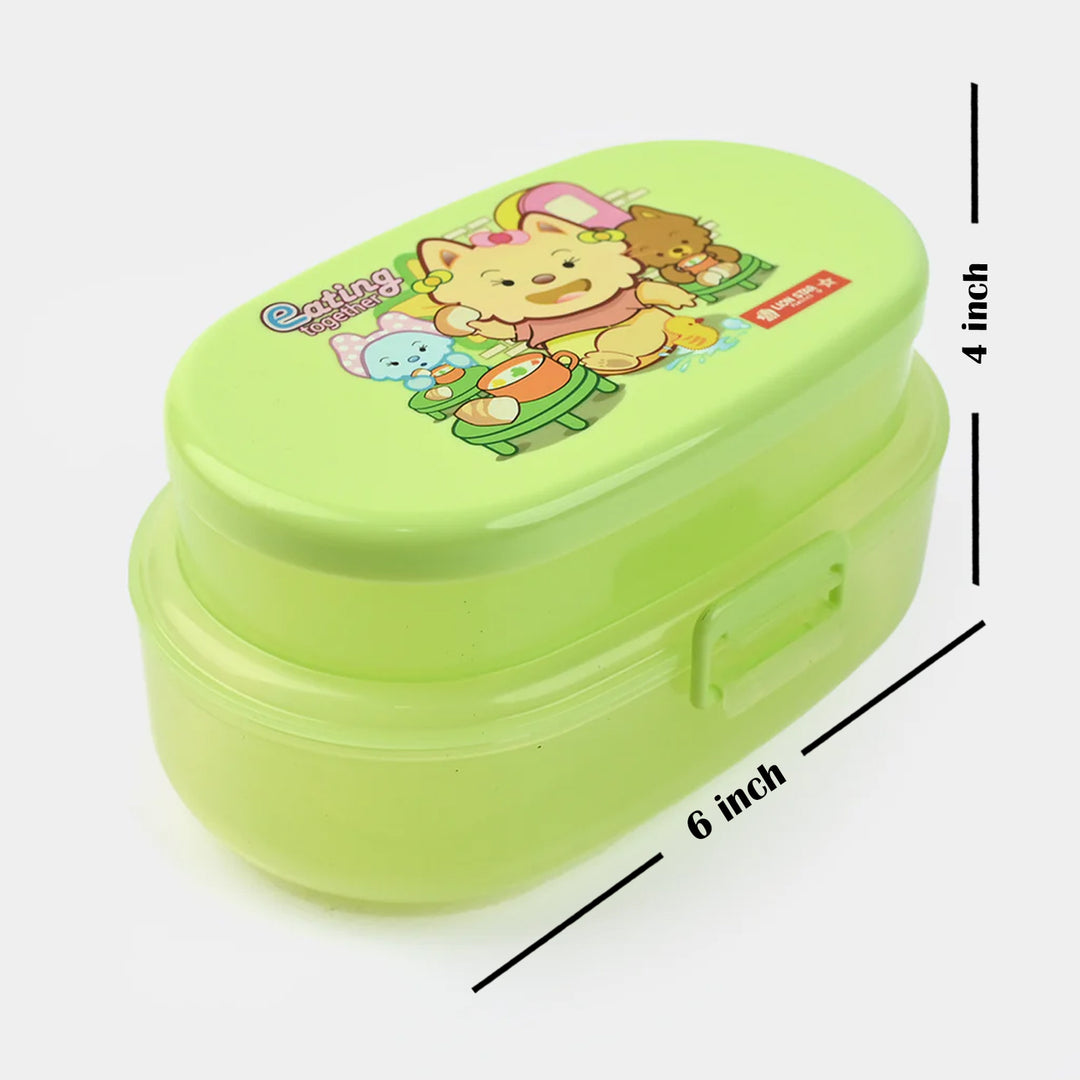 Lion Star Oval Pop Lunch Box Pack of 2-Green