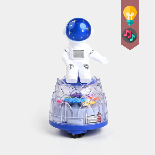Transparent Gear Doll Toy Astronaut Night Light – Music