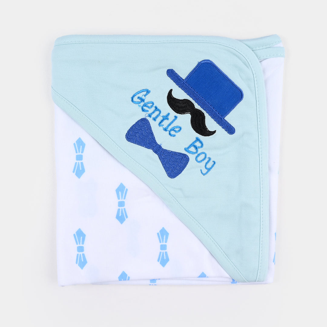 BABY WRAPPING SHEET | BLUE BOW H053