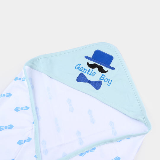 BABY WRAPPING SHEET | BLUE BOW H053