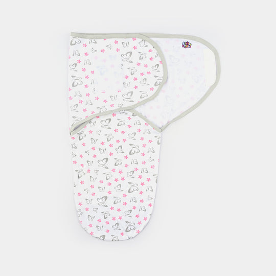 Baby Swaddle with Cap & Mittens Set