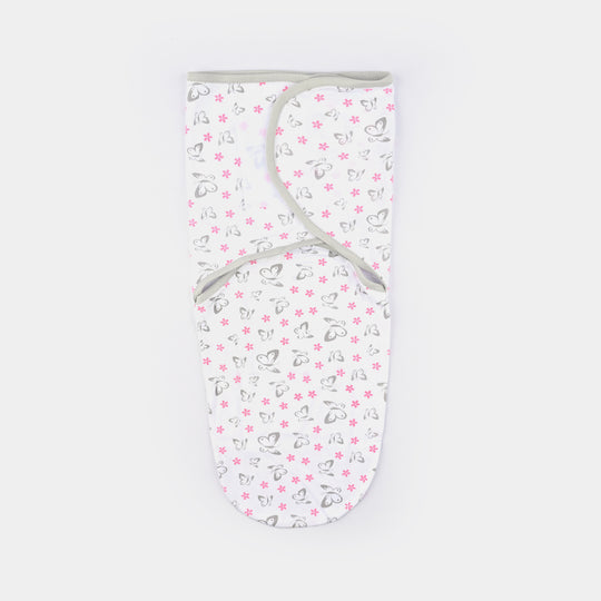 Baby Swaddle with Cap & Mittens Set