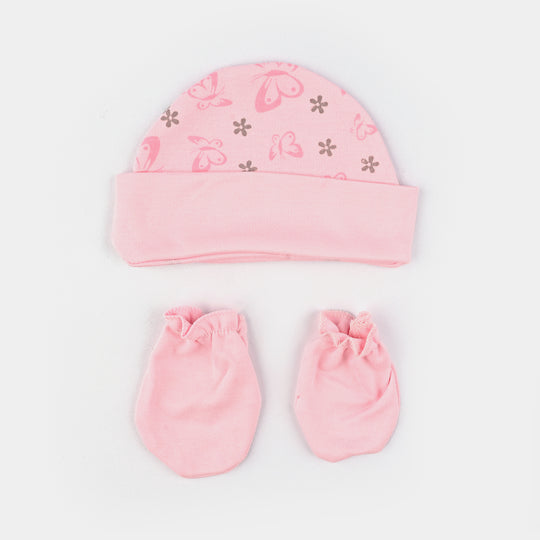 Baby Swaddle with Cap & Mittens Set