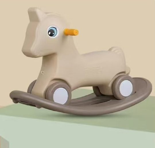 3-in-1 Kids Rocking Horse with Ride On | 616 Brown