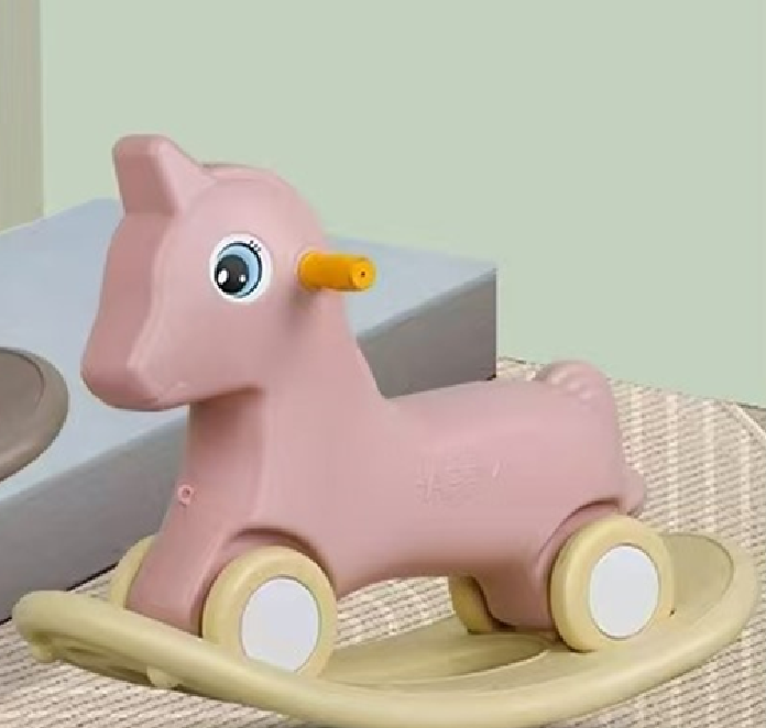 3-in-1 Kids Rocking Horse with Ride On | 616 Pink