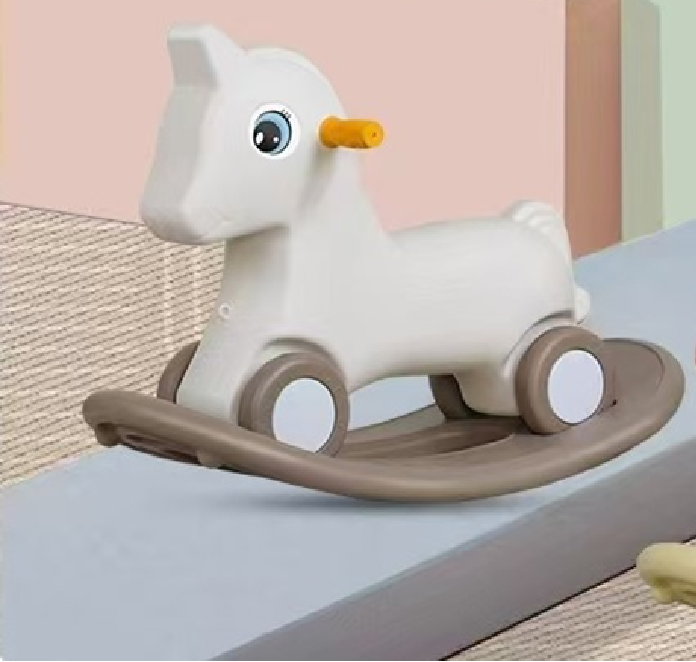 3-in-1 Kids Rocking Horse with Ride On | 616 Pink
