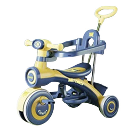 Multifunctional Kids Tricycle with Push Handle | T21 Blue