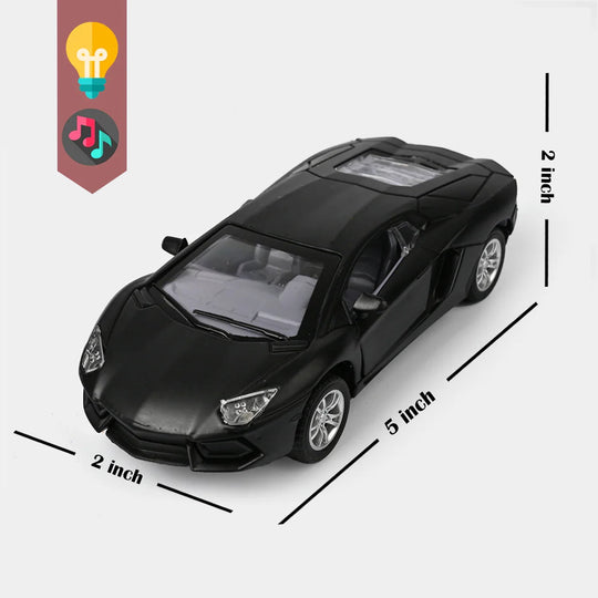 Die-Cast Model Car with Light & Sound for Kids