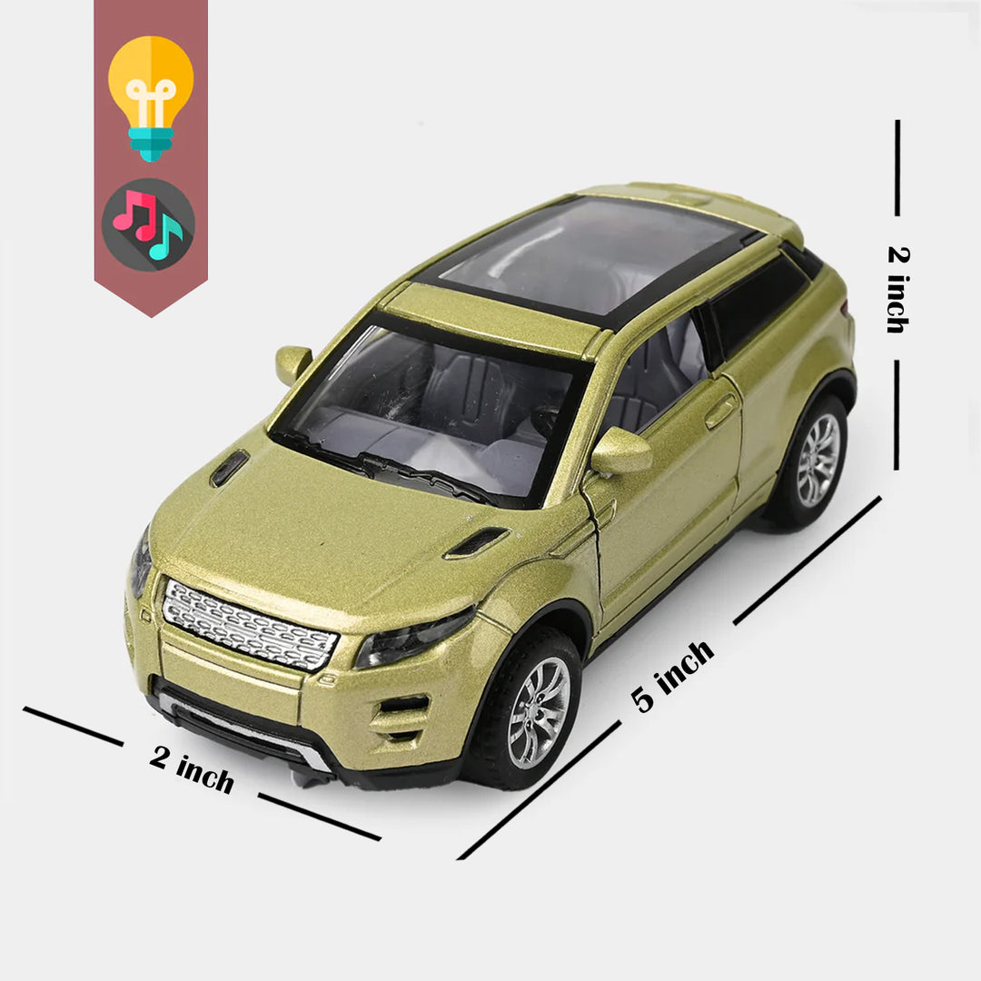 Die-Cast Model Car with Light & Sound for Kids