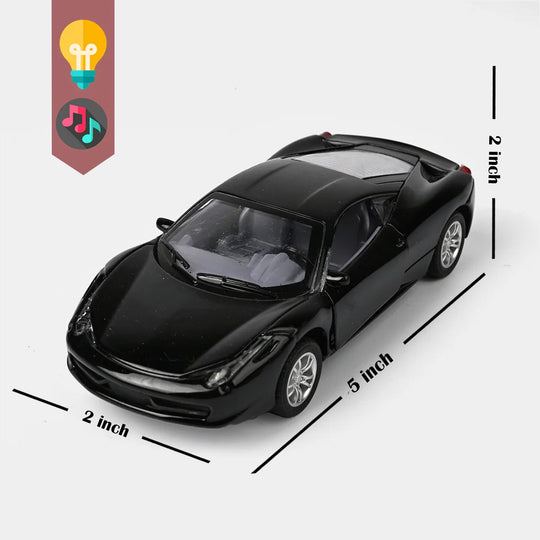 Die-Cast Model Car with Light & Sound for Kids