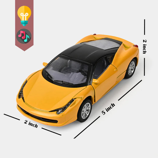 Die-Cast Model Car with Light & Sound for Kids