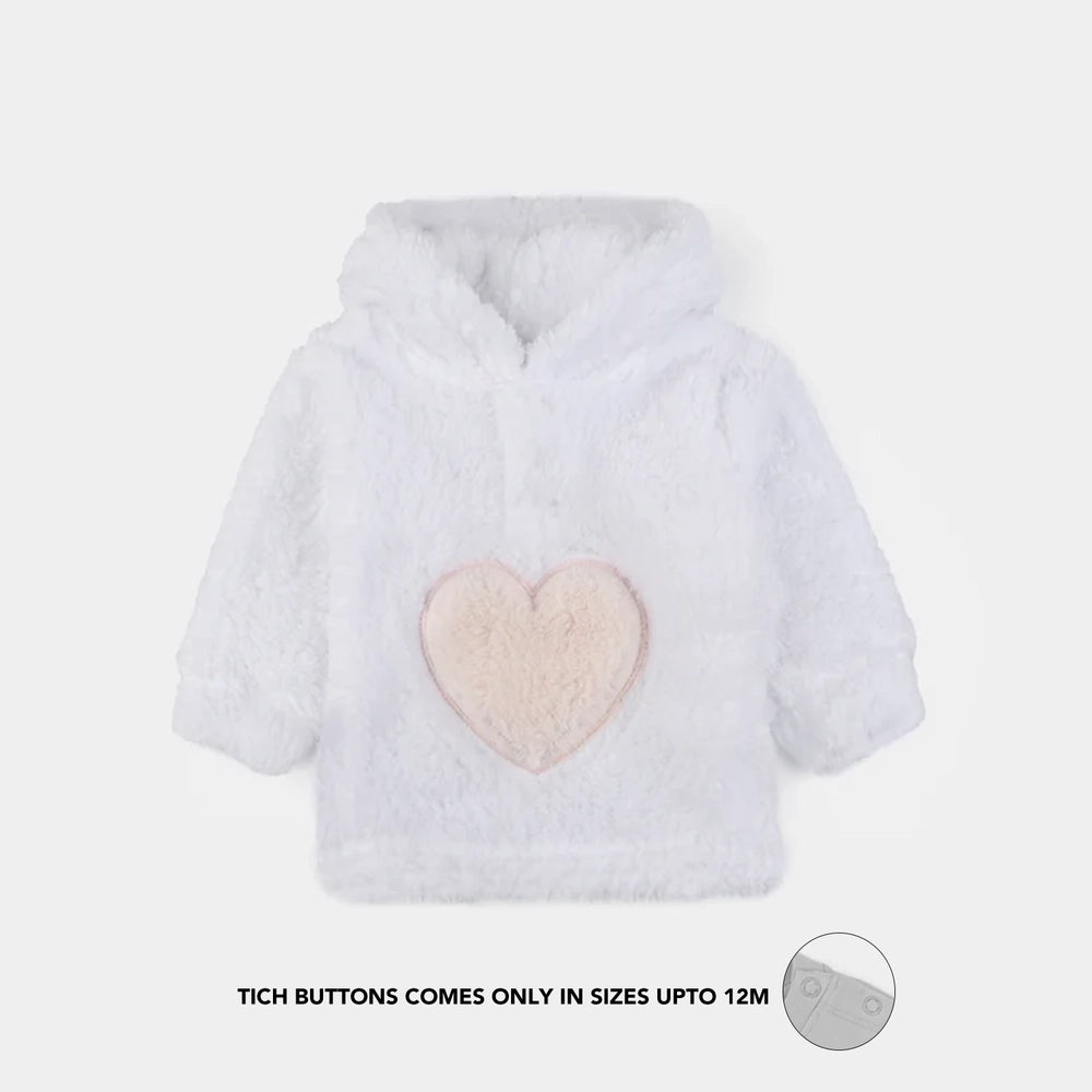 Infant Boys Faux Fur - White