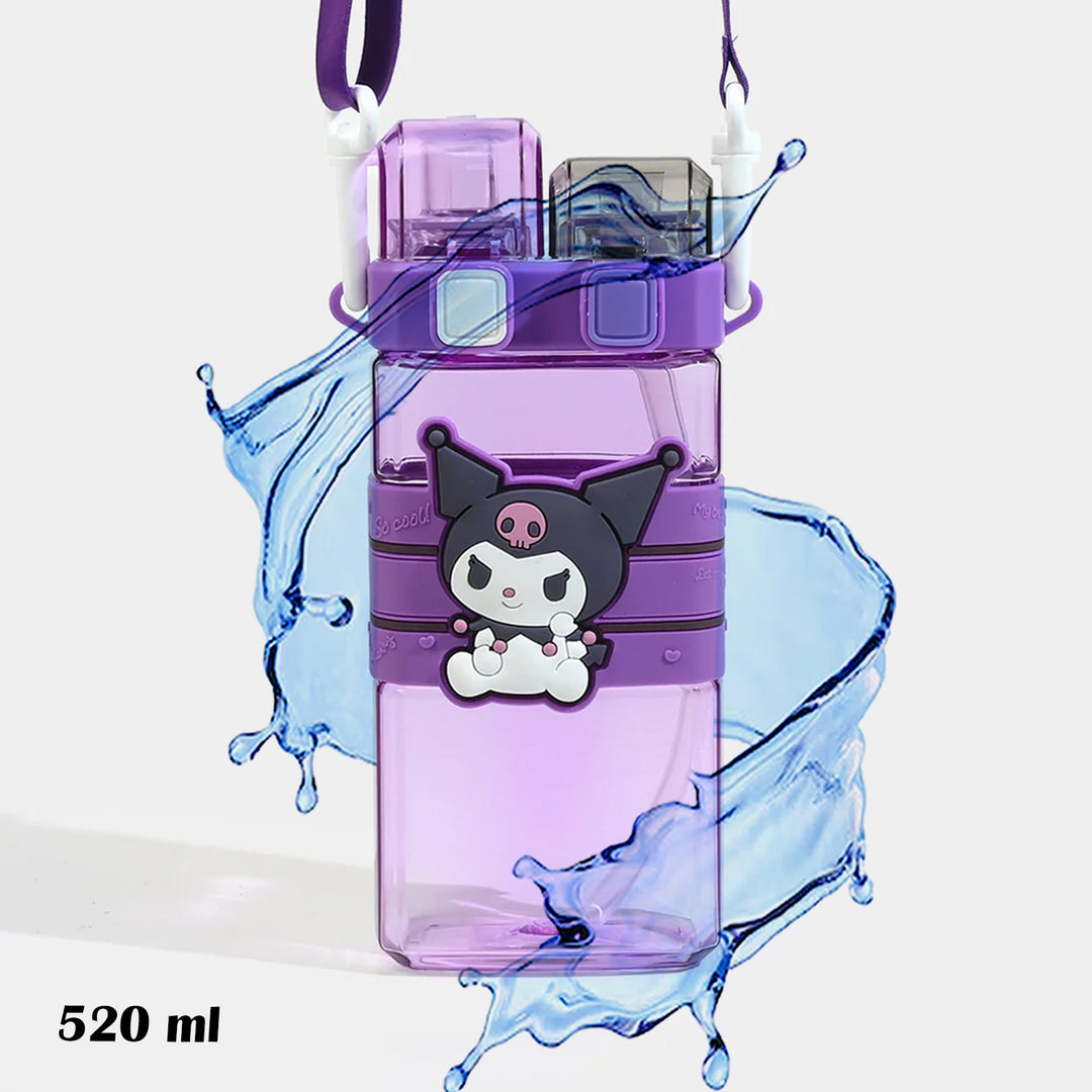 Double-Drinking Straw Cup/Water Bottle | 520ml