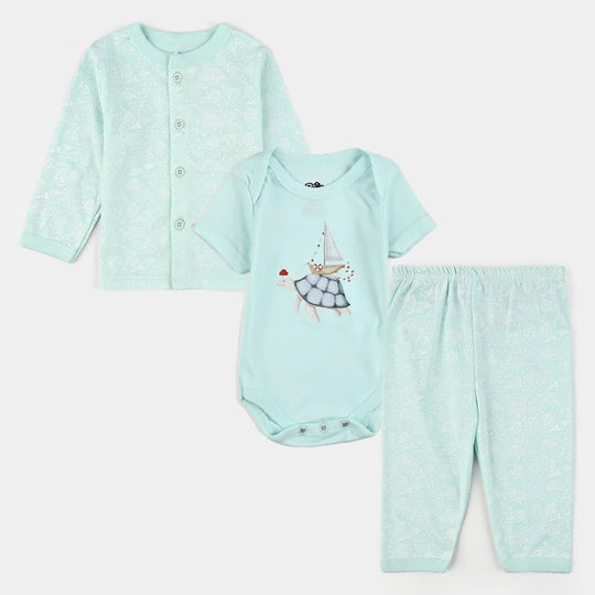 Infant Unisex Cotton 3Pcs Suit Set