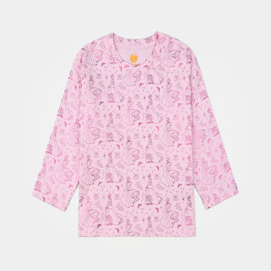 Girls Lycra Jersey T-Shirt F/S- Candy Pink