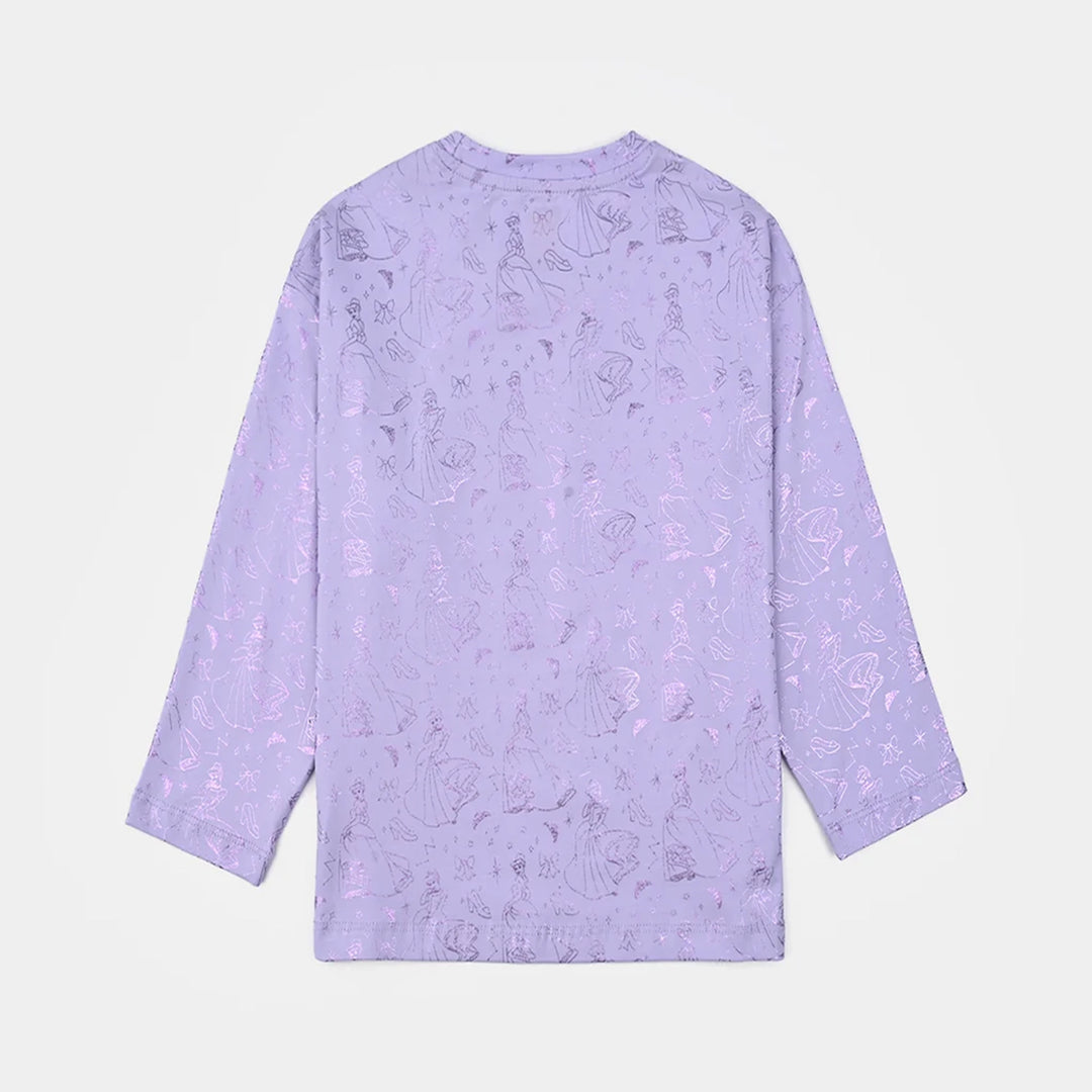 Girls Lycra Jersey T-Shirt F/S - Light Purple