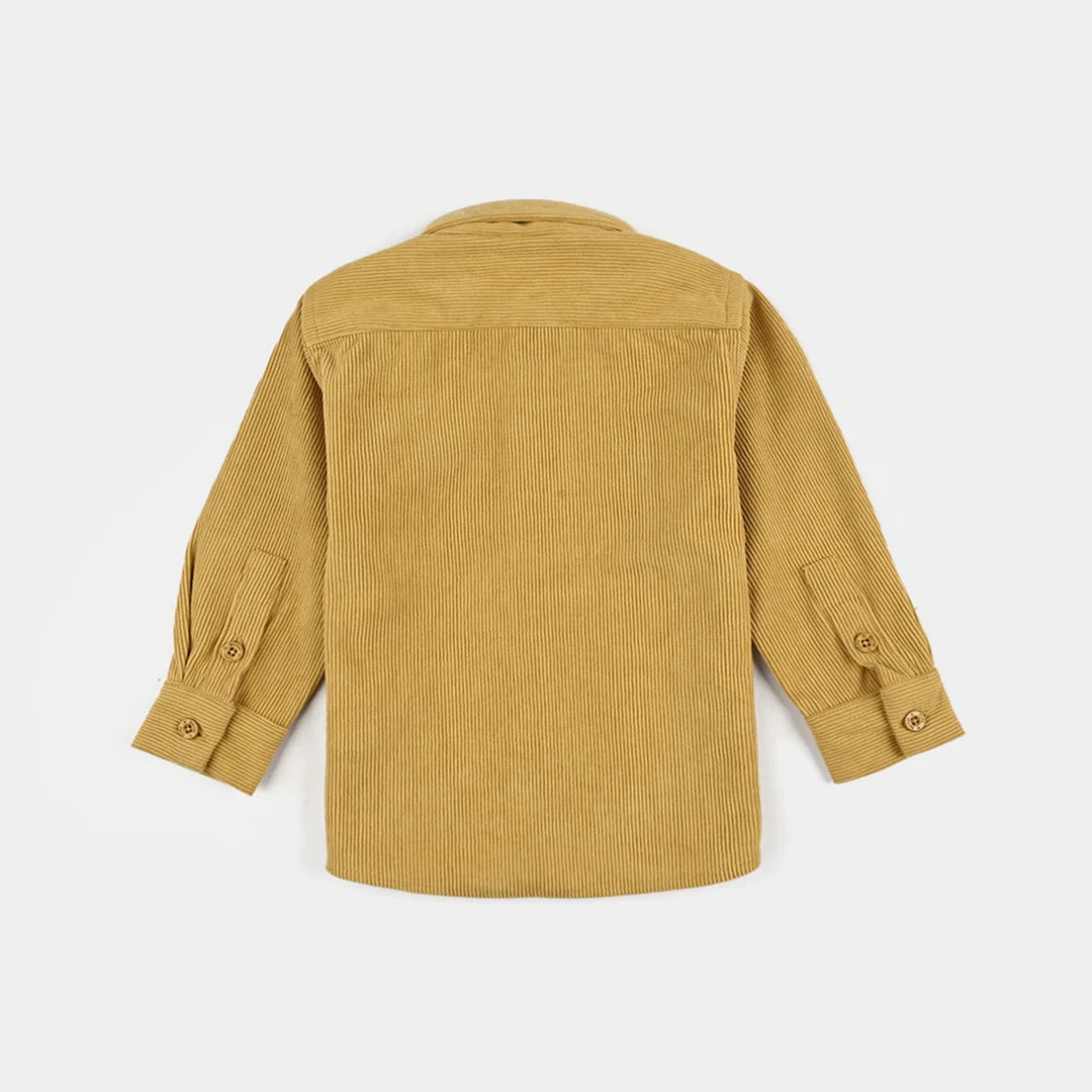 Infant Boys Corduroy Shirt F/S (Hakuna Matata)-Mustard