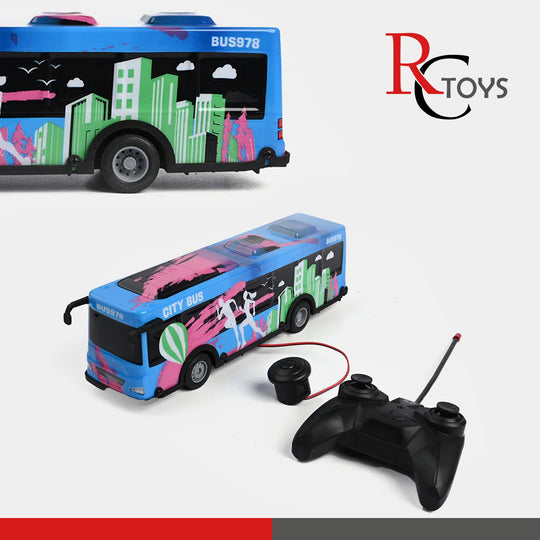 Remote Control City Bus Toy | Realistic & Interactive Fun for Kids
