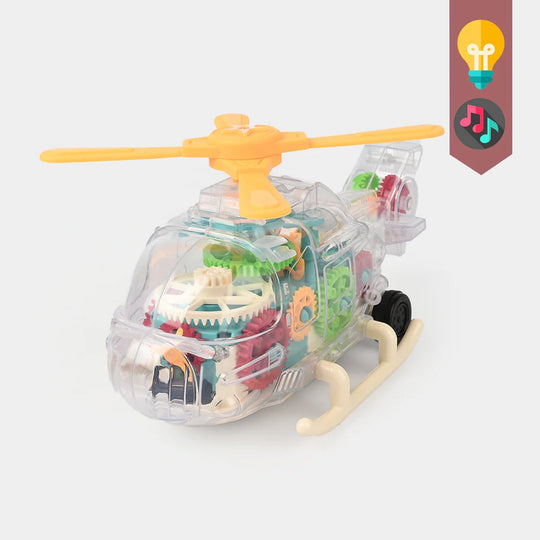 Universal Electric Gear Helicopter With Light & Music For Kids