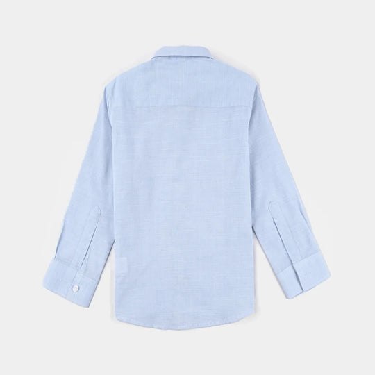 Boys Cotton Formal Shirt - Light Blue