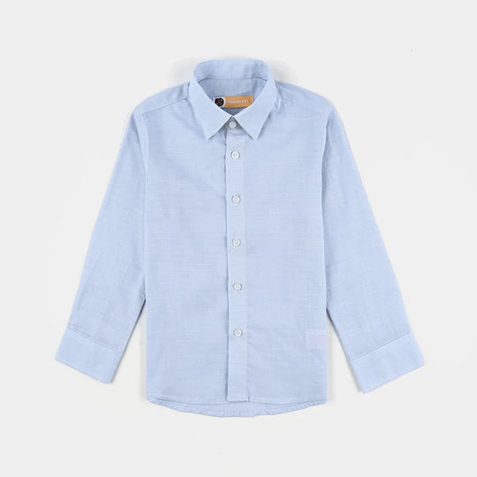 Boys Cotton Formal Shirt - Light Blue