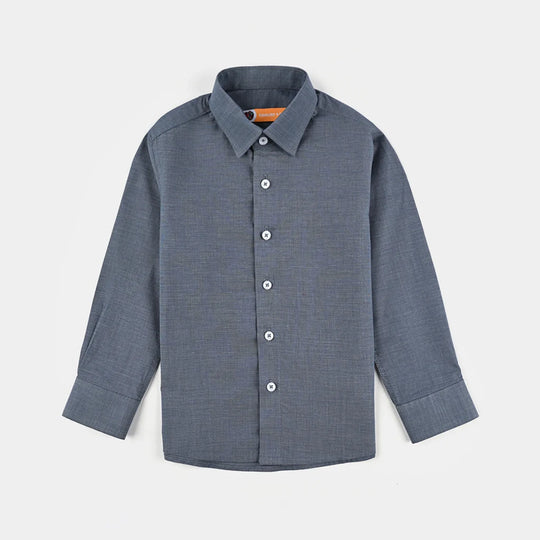 Boys Cotton Formal Shirt - GREY