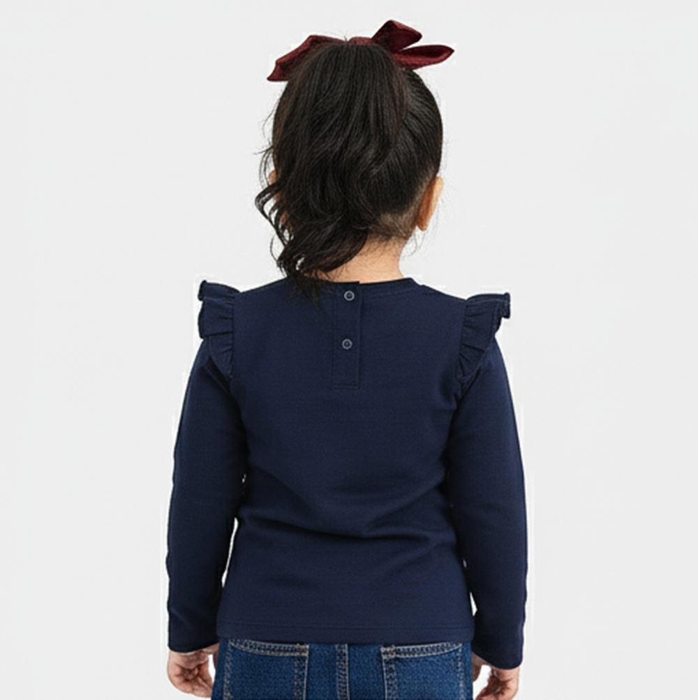 Infant Girls Cotton Jersey T-Shirt F/S Dance Academy-NAVY