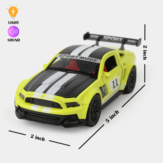 Die-Cast Model Car with Light & Sound for Kids