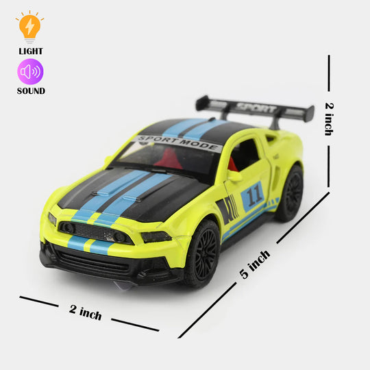 Die-Cast Model Car with Light & Sound for Kids