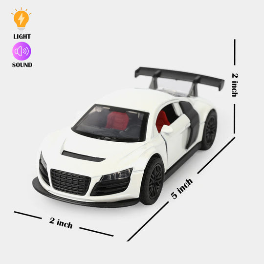 Die-Cast Model Car with Light & Sound for Kids