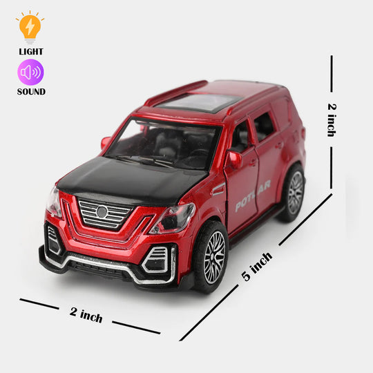 Die-Cast Car With Light, Sound & Pull-Back Action
