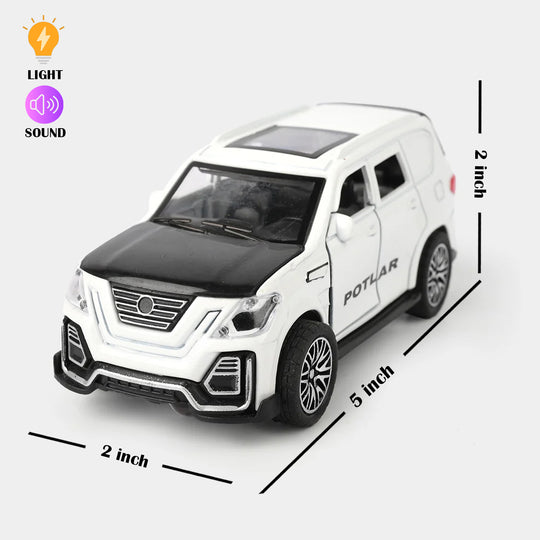 Die-Cast Car With Light, Sound & Pull-Back Action