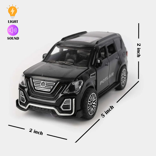 Die-Cast Car With Light, Sound & Pull-Back Action