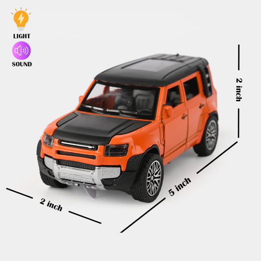 Die-Cast Model Car with Light & Sound for Kids