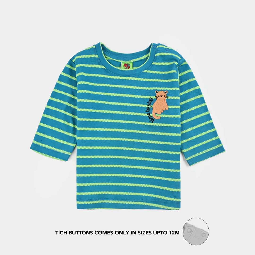 Infant Boys Jacquard Suit TIME TO PLAY-Blue