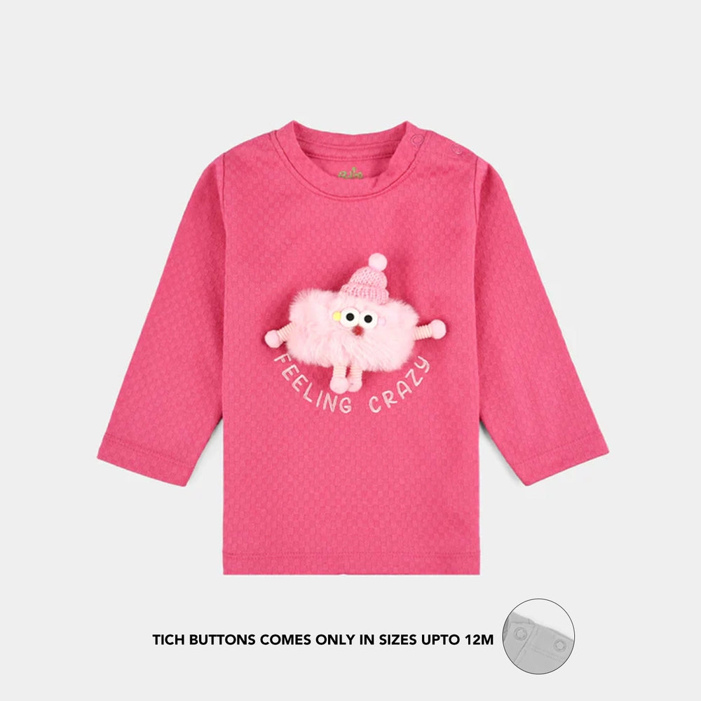 Infant Girls Jacquard Suit FUNKY ME - Pink