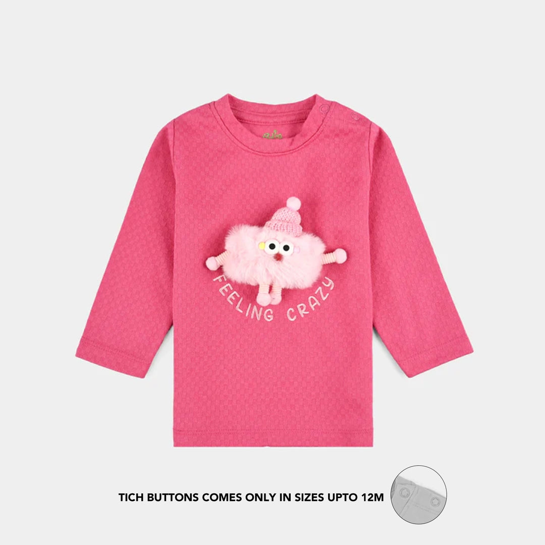 Infant Girls Jacquard Suit FUNKY ME - Pink
