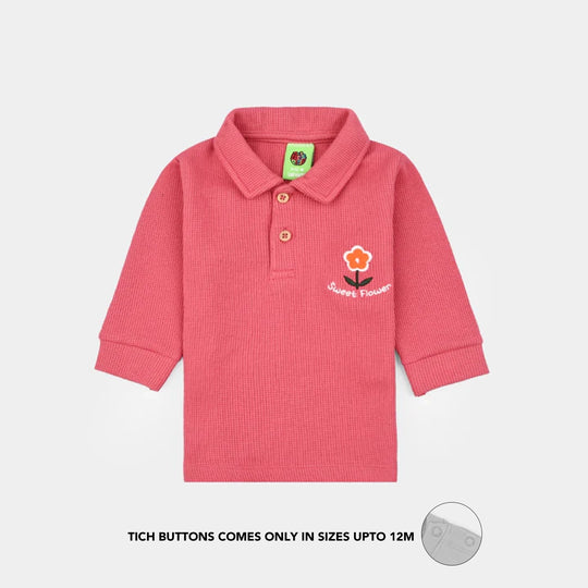 Infant Girls Thermal Suits - Pink