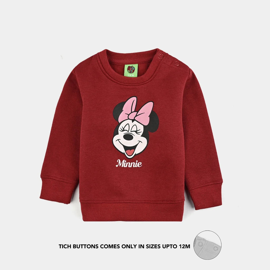 Infant Girls Fleece Sweatshirt Character-Salsa