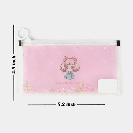Transparent Stationery/Essentials Pouch for Kids | Large