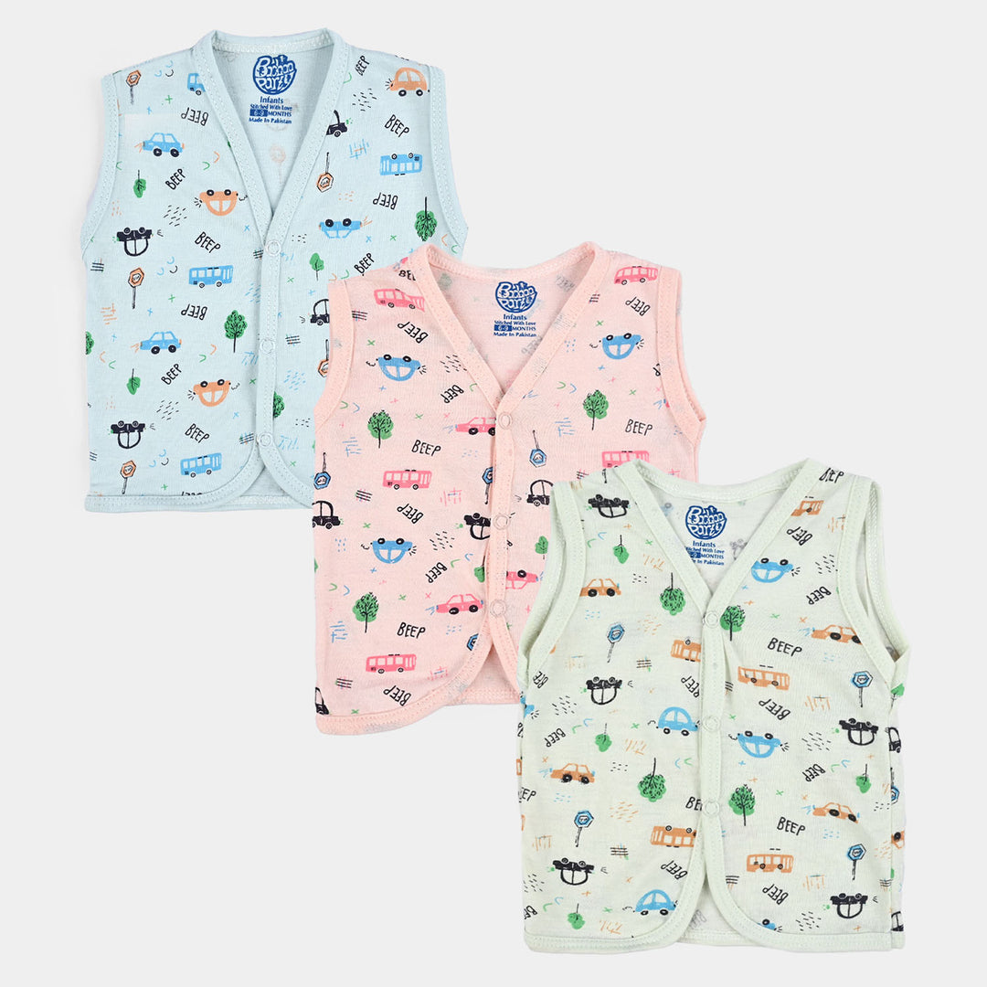 Pack Of 3 Infant Baby Unisex Cotton Vest Sando Set