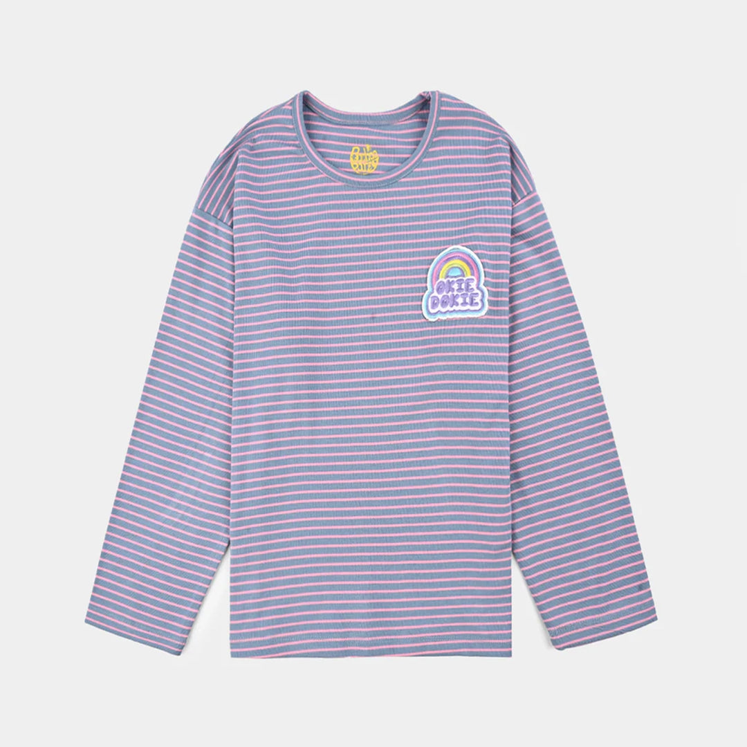 Girls Jersey/Terry T-Shirt F/S OKIE DOKIE