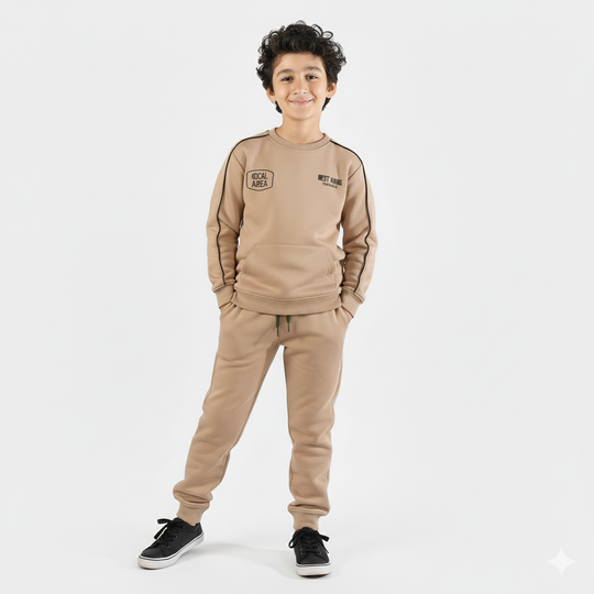 Boys Jacquard 2 Piece GOAL AREA 2-CAMEL