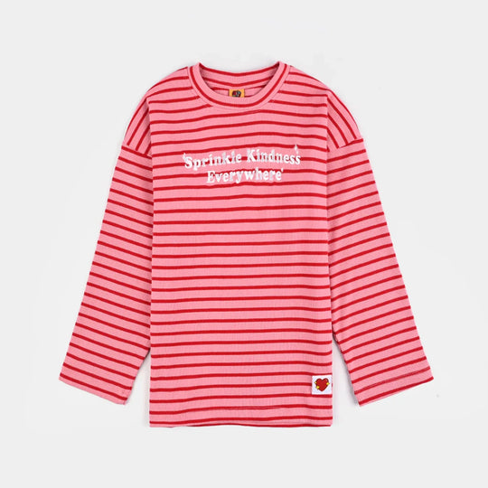 Girls Rib T-Shirt F/S SPRINKLE KINDNESS
