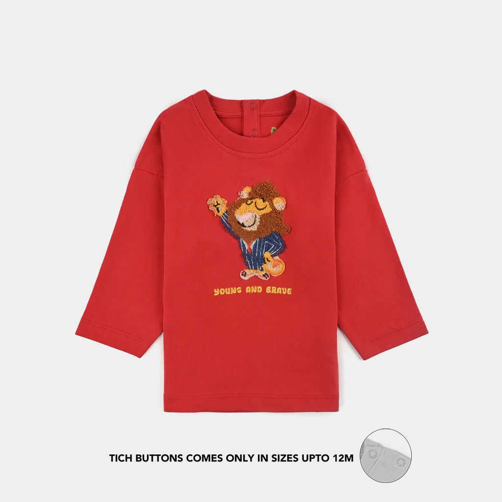 Infant Boys Jersey/Terry T-Shirt (Best Friends Forever) - Red